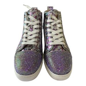 NEW Christian Louboutin Louis Strass Crystal Embellished Sneakers